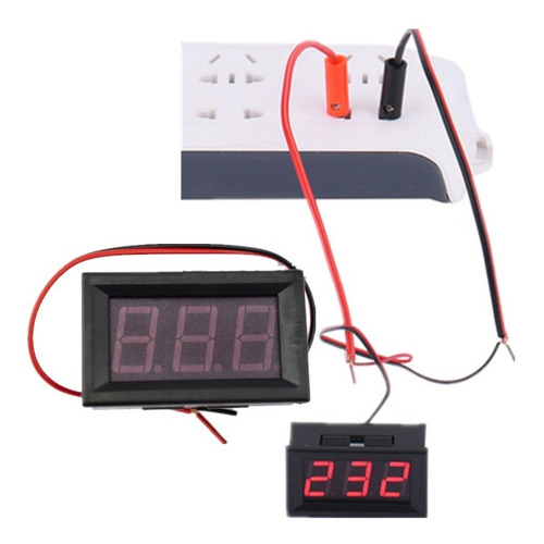 Voltimetro Digital 70v - 500v Ac 0.56 Pulgadas Color Azul