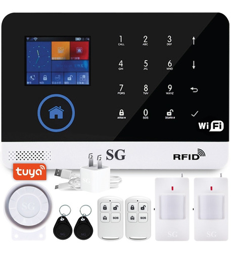 Alarma Wifi Gsm Seguridad App Tuya Smart Internet Cel Casa