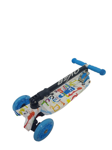 Imagen 2 de 6 de Monopatin Overtech Maxi-891 Plegable Niños 4 Ruedas Led Reforzado 80kg