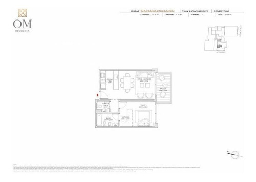 Imagen 8 de 18 de Venta 2 Ambientes En Om Callao - Recoleta
