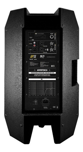 Bocina Bafle Amplificada Sp-12 Stagepro 12 Pulgadas 400w Rms Negro