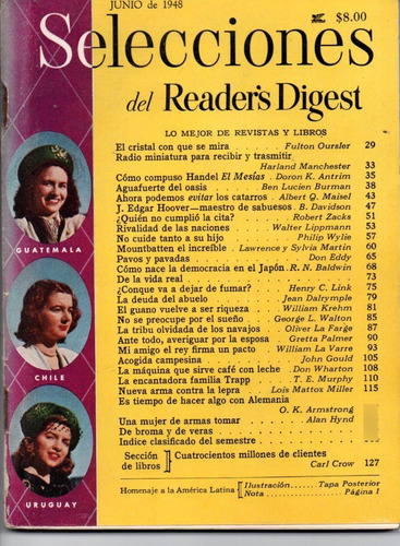 Selecciones Del Reader´s Digest Nº91 Junio 1948