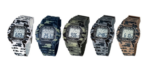 Reloj Camuflado Digital Xinjia Mod. 422m - 5 Bar