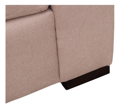 Sofá Antu 3 Cuerpos Felpa Beige