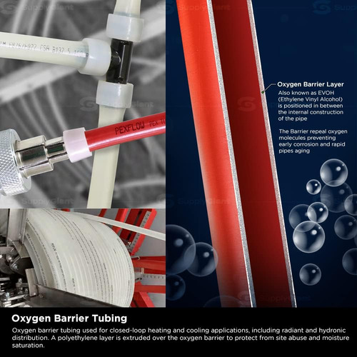 Pexflow Oxygen Barrier O2 Pex Tubing - Pfr-r12100 1/2 I...