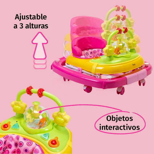 Andadera Mecedora Para Bebé Aeiou Carrusel Musical 2 En 1