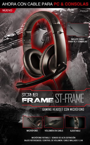 Auricular Gamer Con Microfono 3d Noga St-frame