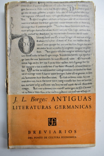 Antiguas Literaturas Germánicas Jorge Luis Borges       C144