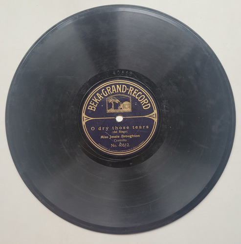 Miss Jessie Broughton Disco Pasta Beka Grand Record 40311 (Usado)
