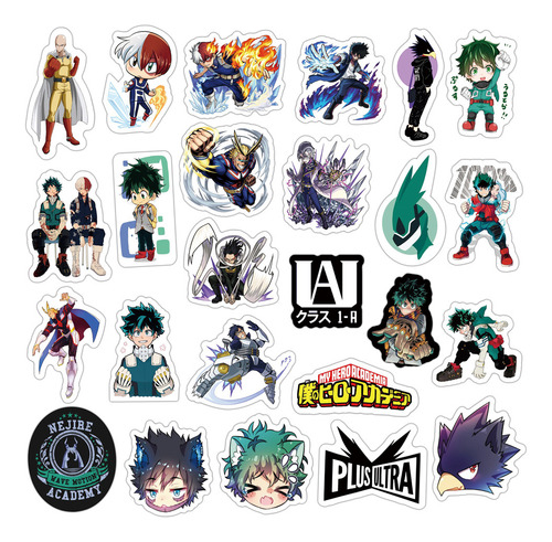 Adesivos My Hero Academia Para Laptop Portátil