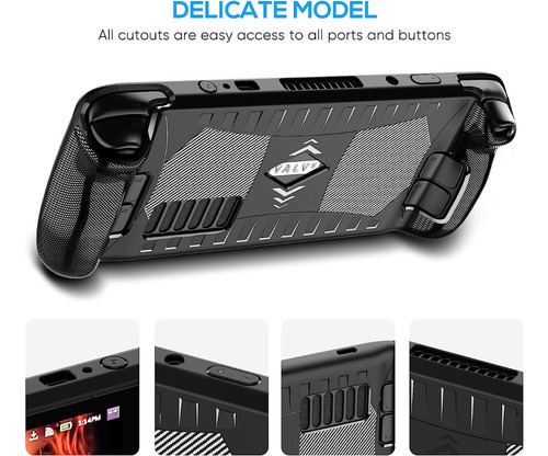 Estuche Para Consola Steam Deck Con Protector De Pantalla