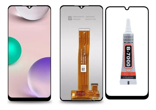 Tela Display Lcd Para A12 A125m/ds A02 A022 Cola + Película