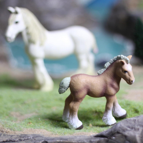 Figuras De Caballos Gemini&genius, Yegua Y Pony 12.7cm