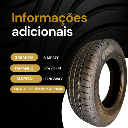 Pneu Longway 175/70r14 Gol Palio Corsa Novo Garantia