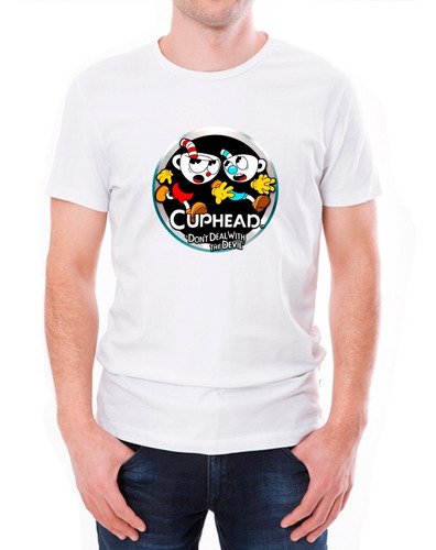 Polera Manga Corta Hombre/niño Hermanos Cuphead Cartoon 