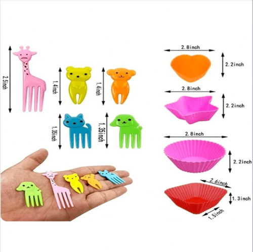 Set Moldes De Silicona Y Palillos Para Niños 40 Pz Multicolor Aleatorio