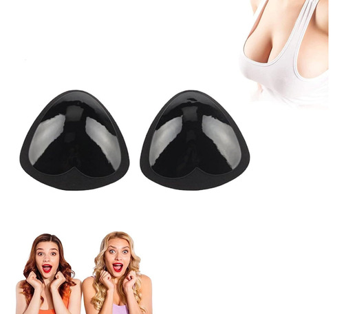 2 Pcs Sticky Bra Push Up Sticky Silicone Triangle Pads