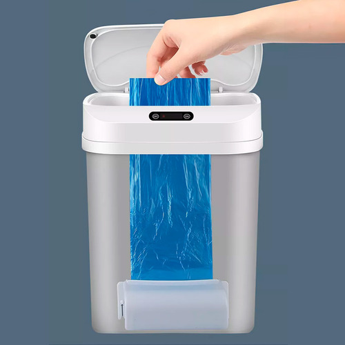 Papelera Con Apertura Automática Sensor, Batería Recargable