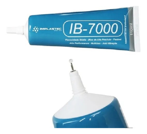 Cola Adesiva Para Celular Ib7000 Semitransp. Implastec 110ml