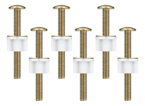 6 Juegos Bisagras Asiento Inodoro, Tornillos De Metal A...
