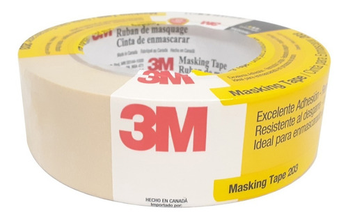 3 Pz - 3m 203 Masking Tape 0.036 X 50m Profesional