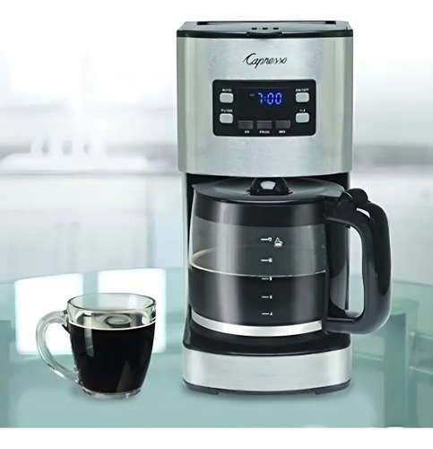 Capresso Cafetera Goteo 12 Tazas Acero Inox. 434,05 Sg300 Ac Color Gris