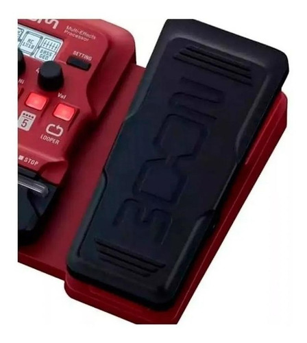 Pedal de efecto Zoom B1X Four rojo