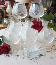 Comprar Antiguos Copas De Cognac Cristal Tallado 12 Unid N452