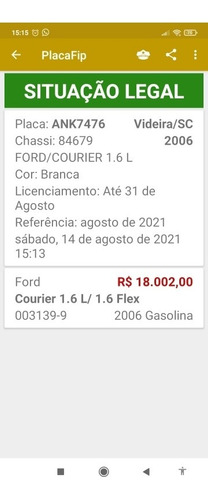 Imagem 8 de 8 de Ford Courier 2006 1.6 L 2p