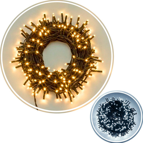 Cordão 1000 Leds Decoração Prova Da Água Bivolt 90m