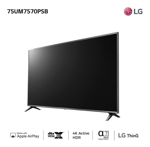 Smart Tv 75 Ultra Hd LG Uhd75um7570 - Garantía Oficial