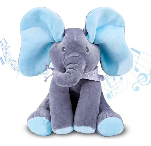 Elefante Música Peluche Peek-a-boo Bebé Juguetes Animados