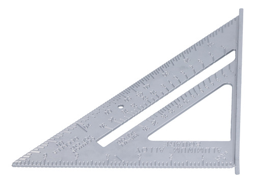 Regla Angular Para Carpintería, Aleación De Aluminio, 7 PuLG