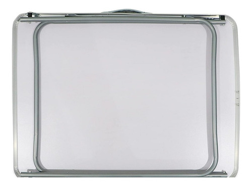 Mesa Jardín Exterior Plegable Aluminio Tipo Valija 70 X 60