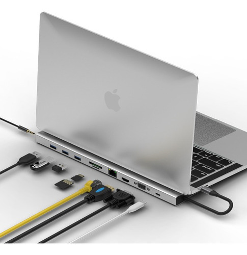 Docking Usb-c Notebook Macbook 10 En 1 Ulink Ul-adc101