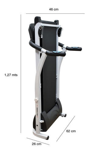Imagen 7 de 8 de Caminador Trotador Eléctrico Plegable 2.0hp Con Monitor Led