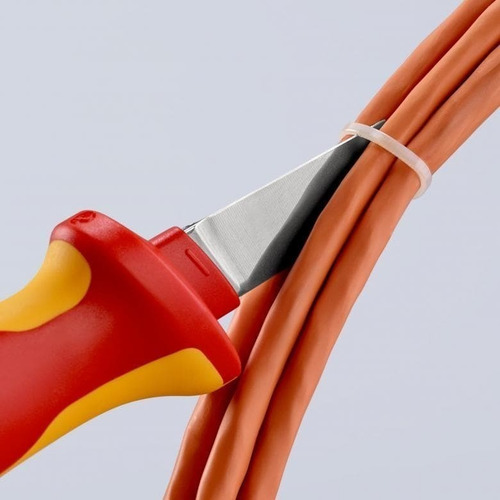 Cuchillo Recto Para Cables 2 Aislado (9852), Knipex