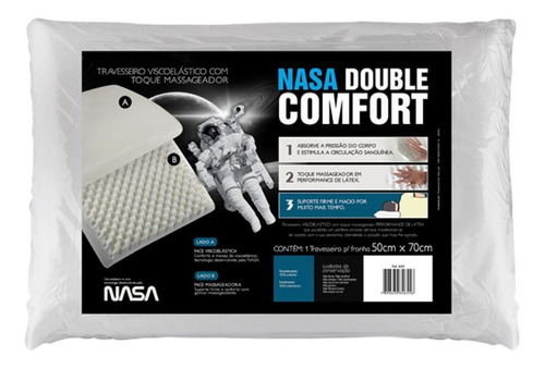Travesseiros Fibrasca Nasa Double Comfort 3 50x70 