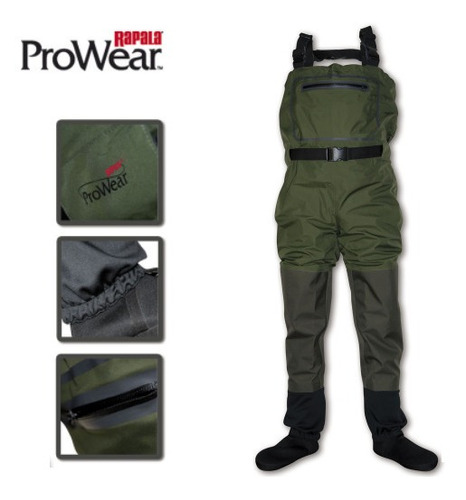 Wader Respirable Rapala Prowear X-protect 3+4 Talla M