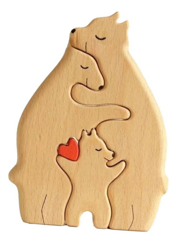 Rompecabezas De Arte De Madera De La Familia De , 3