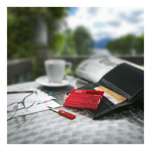 Tarjeta Victorinox Swiss Card Classic 10 Funciones Colores Color Rojo
