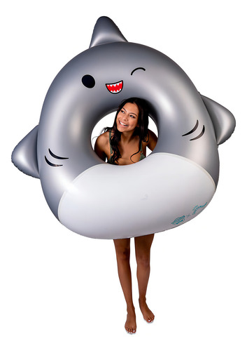 Flotador Para Pileta Tiburón Bigmouth Inc 22-bpf-4380 - Gris