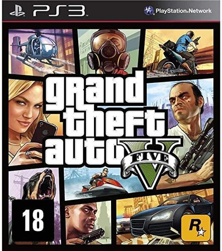 Jogo Gta V Ps3 Usado Mídia Física Com Nota Fiscal