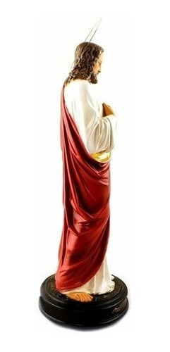 Imagem Escultura Sagrado Coração De Jesus 37cm