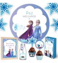 Comprar Kit Imprimible Frozen 2 + Banner Circular Fondo Mesa Dulce