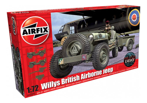 Airfix 02339 Willys Jeep Trailer And 6pdr Gun 1:72