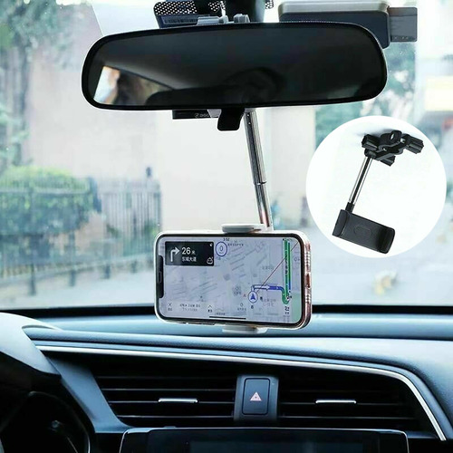 360 Espejo Retrovisor Soporte Para Telefono Gps Apto E 4