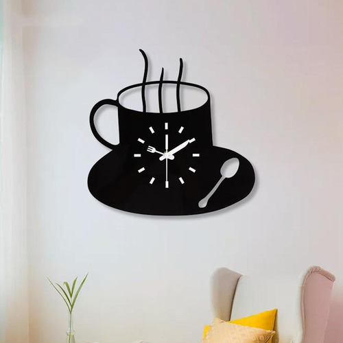 ... Reloj De Pared Moderno Cocina Temática Taza De Café