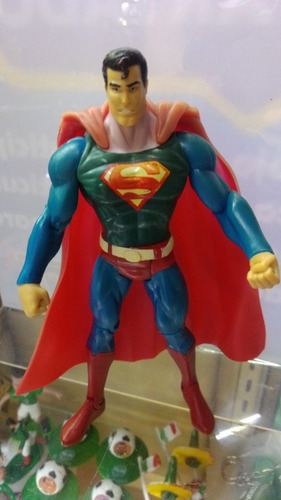Figura Superman Dc Cómics Capa Plástico Articulado 17cm (Usado)