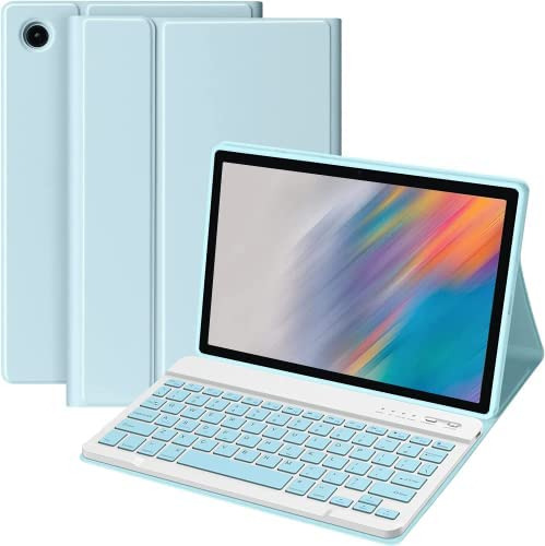 Funda Con Teclado Marca Zxa / Para Galaxy Tab A8 10.5